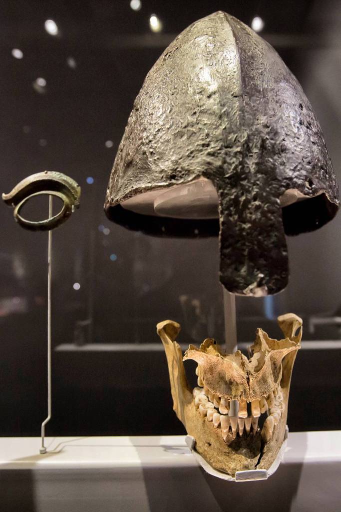 viking helmet and jawbone (c) Alex Lentati